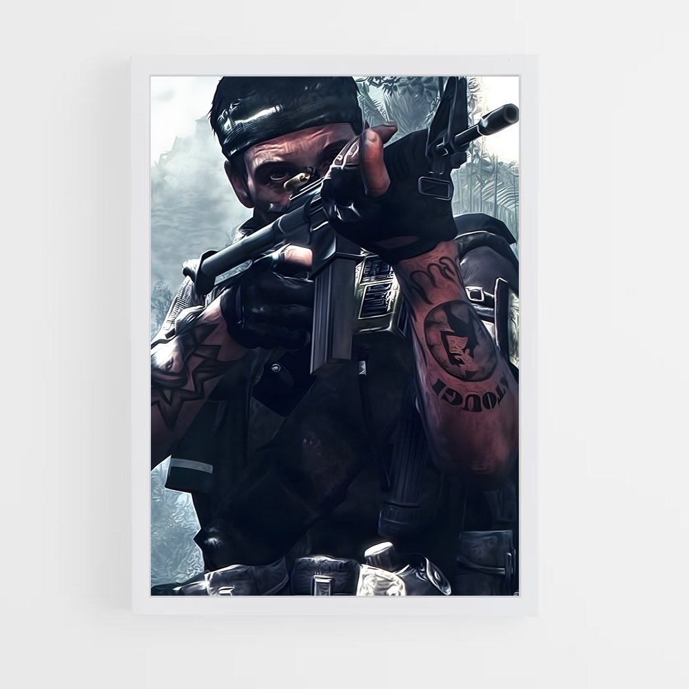 Poster Frank Woods : L'ombre du sniper – affiche Call of Duty (vue 3)